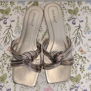 Metallic Sandals